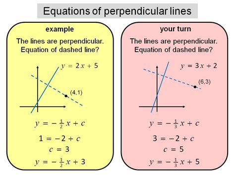 Line Equations Perpendicular
