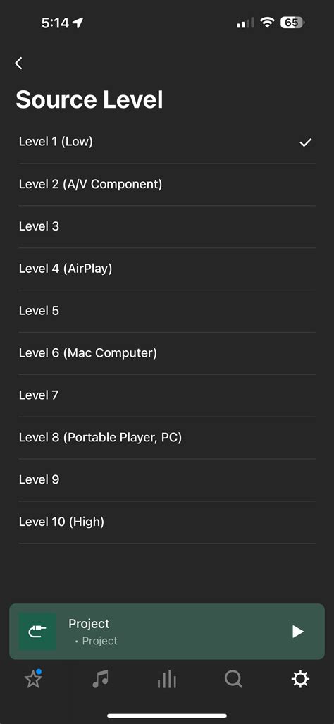 Line In Source Level Sonos