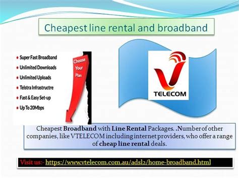 line rental and broadband