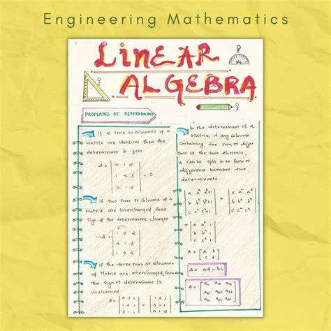 linear algebra topics in engineering mathematics