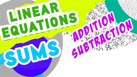 Linear Equations Sums