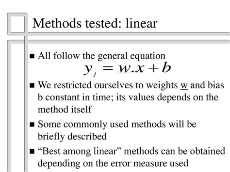 Linear Methods
