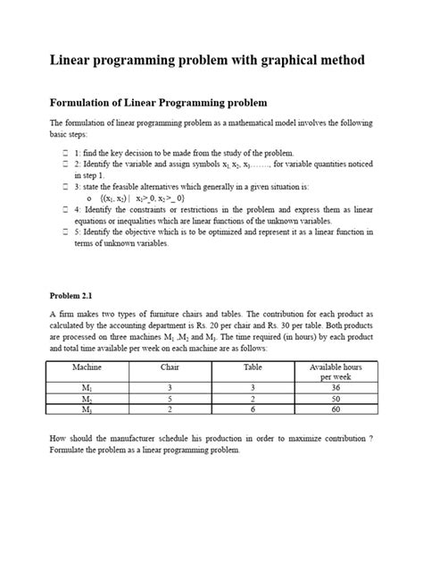 Linear Programming Analysis Paper