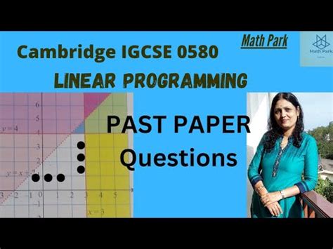 Linear Programming Igcse Past Paper Questions