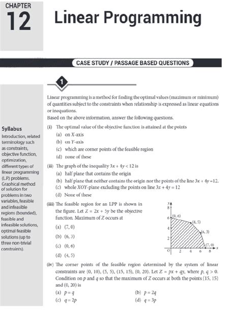 linear programming questions and solutions pdf