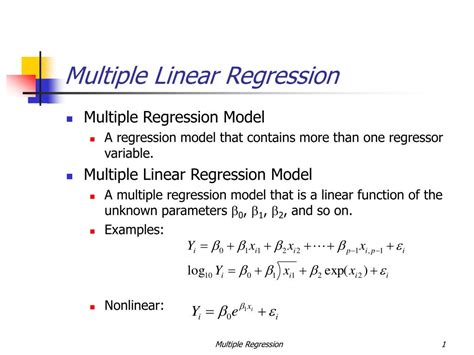 linear regression and multiple regression pdf
