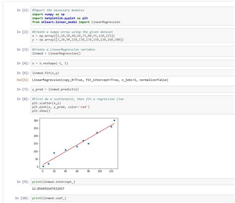 linear regression function python