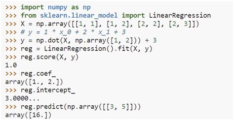 linear regression in machine learning python code