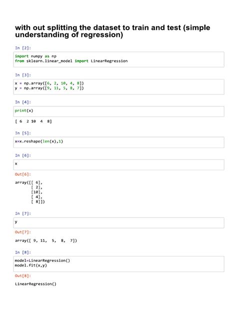 linear regression python code kaggle