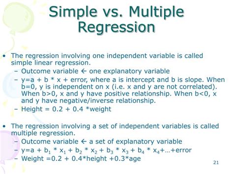 linear regression vs multiple regression