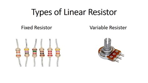Linear Resistor As An Example