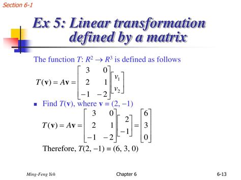 linear transformation matrix problems and solutions