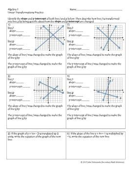 linear transformation practice problems