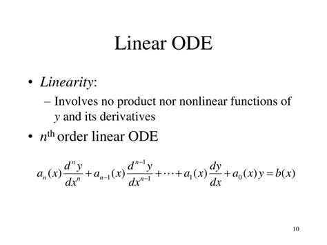linear vs nonlinear ode
