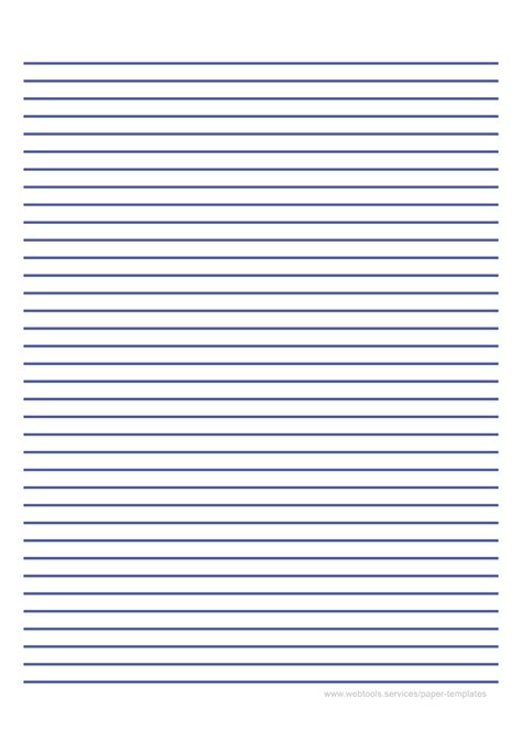 Lined Notebook Paper Guides