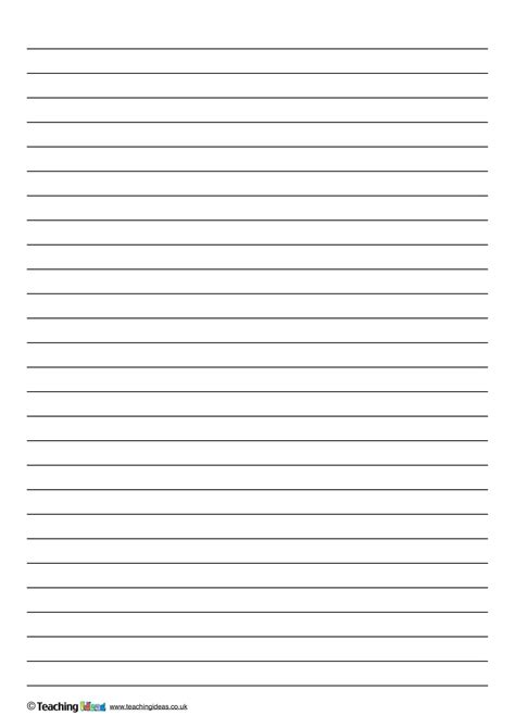 Lined Notebook Paper In Microsoft Word