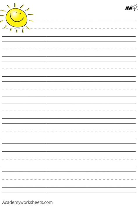 Lined Paper Eyfs