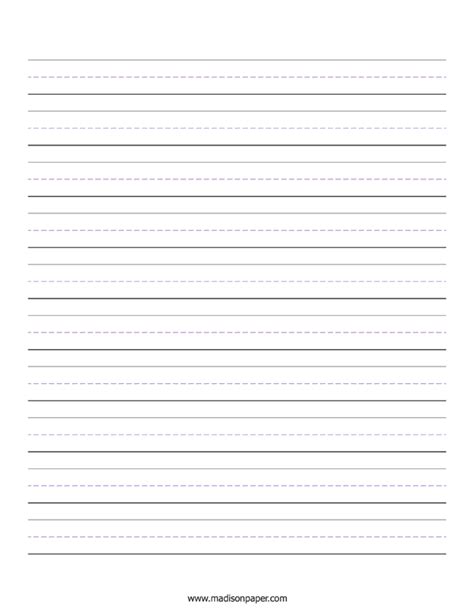 Lined Paper For Hand