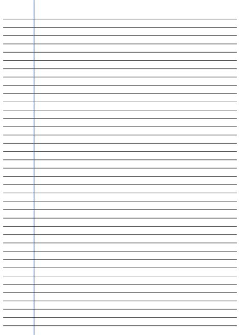 Lined Paper Templte