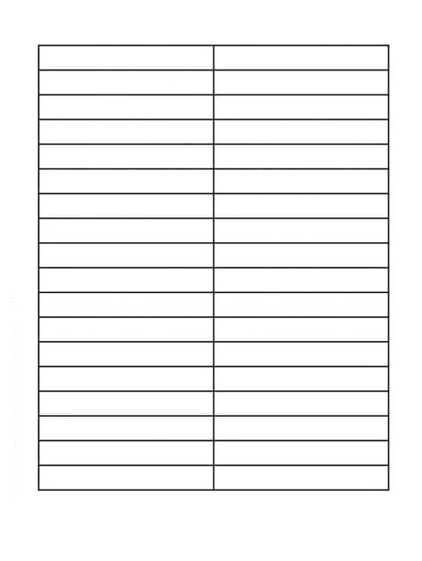 Lined Paper With Columns To Print