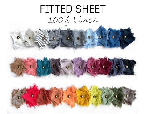 Linen Bedding King Fitted Sheet
