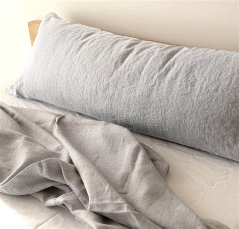 linen body pillow