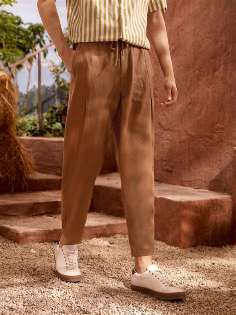 Linen Brown Pants