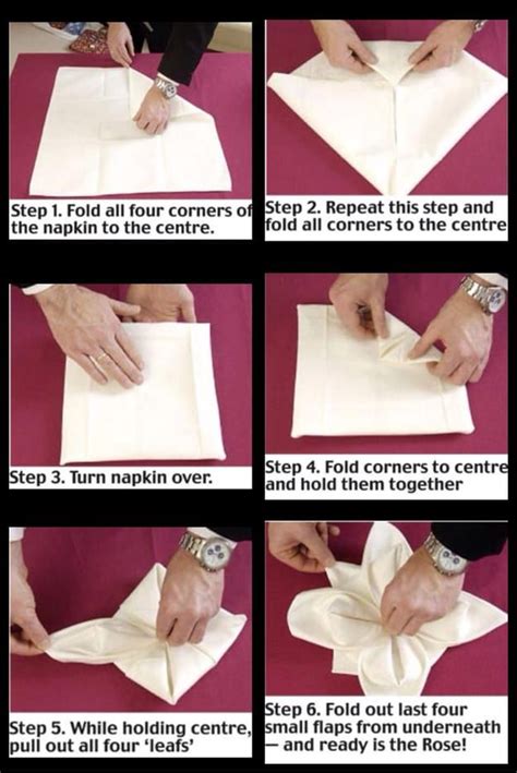 Linen Napkin Folding Techniques