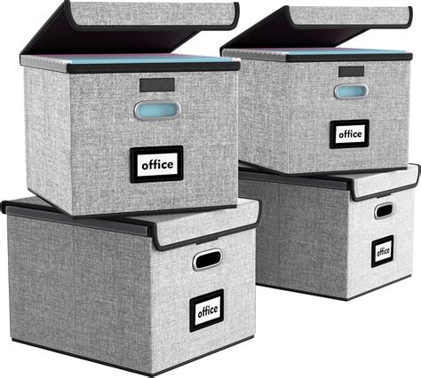Linen Office Storage Boxes