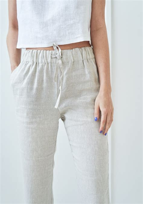 Linen Pants Drawstring