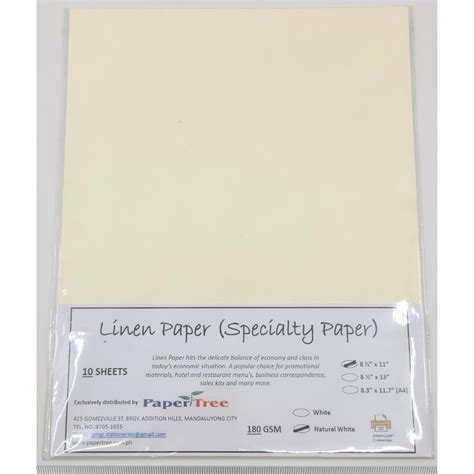 Linen Sheets Of Paper