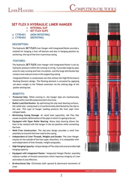 Liner Hanger Specifications