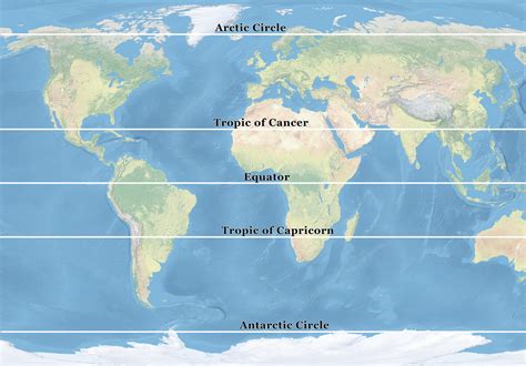 Lines Of Latitude World Map