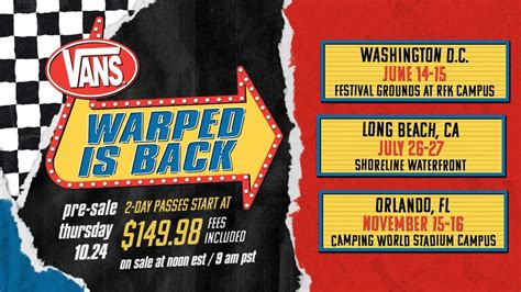 Vans Warped Tour 2025 Lineup Audra Candide