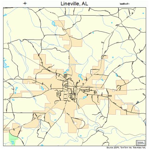 Lineville Al Map