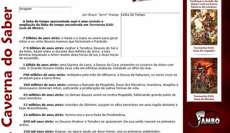 Linha do Tempo de Arton (site) | Wiki Tormenta | FANDOM powered by Wikia