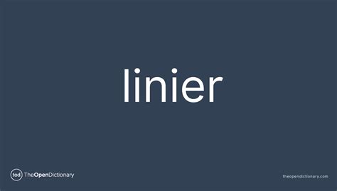 linier meaning