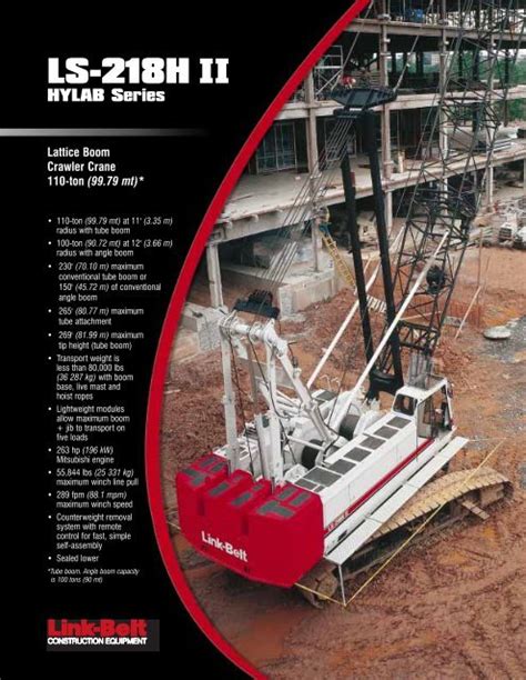 Link Belt LS 2800A Hydraulic Crawler Excavator Shop Manual Auto
