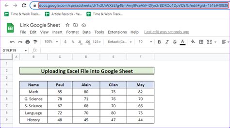 link excel to google sheets
