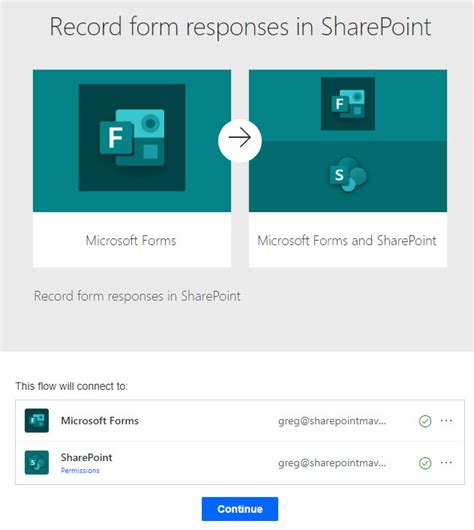 Link Forms Excel To Sharepoint