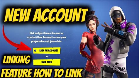link fortnite account to epic games account