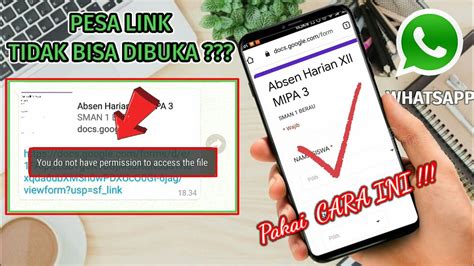 link tidak bisa dibuka