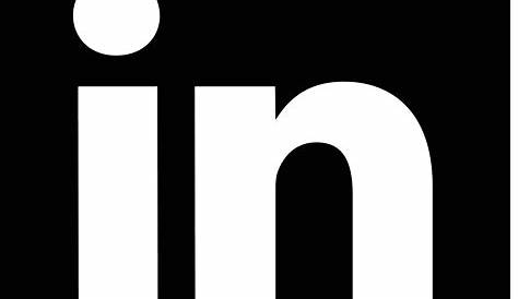 LinkedIn Logo Black And White Simple