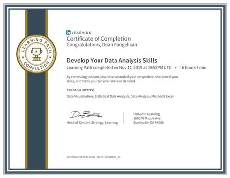 linkedin learning business analyst