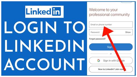 linkedin log in account