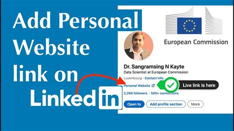 linkedin personal website