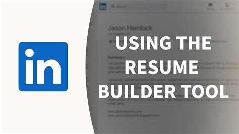 linkedin resume builder free