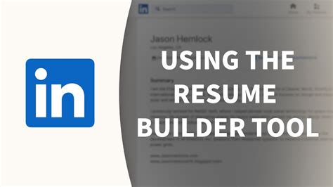 linkedin resume builder not working