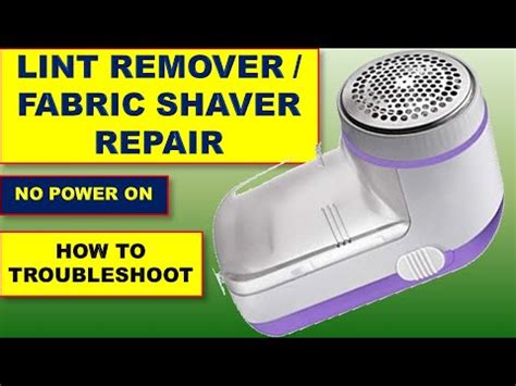 Lint Remover Not Working