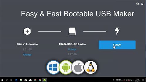 linux app to create bootable usb